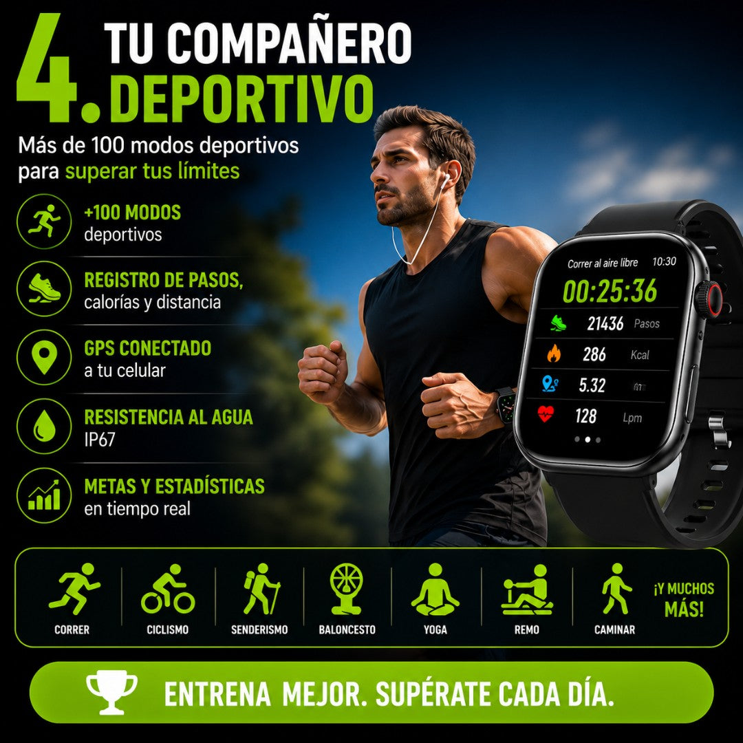 Smartwatch X-Core Ultra + 8 Pulseras (lanzamiento) 💎