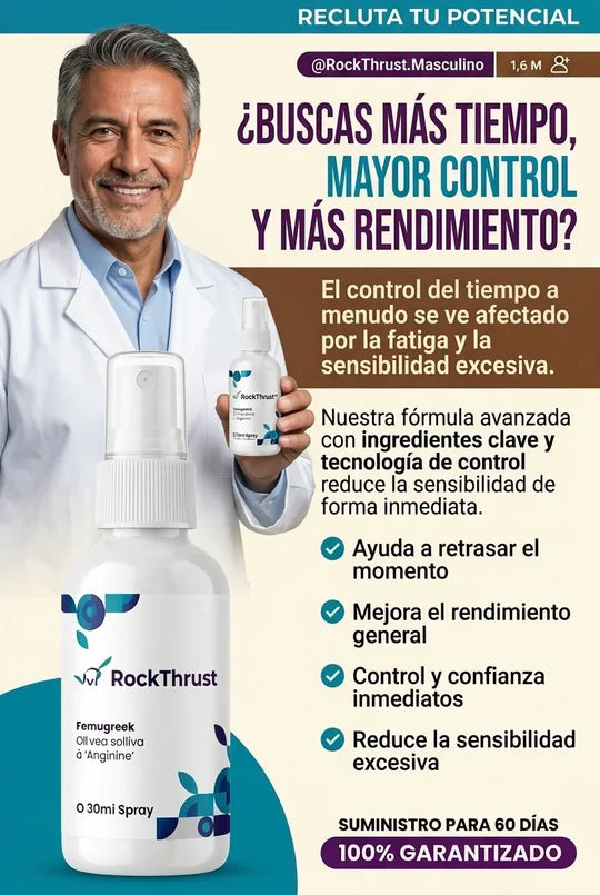 RockThrust™ - Spray Para Erecciones Duras Como Una Roca En 43 Segundos